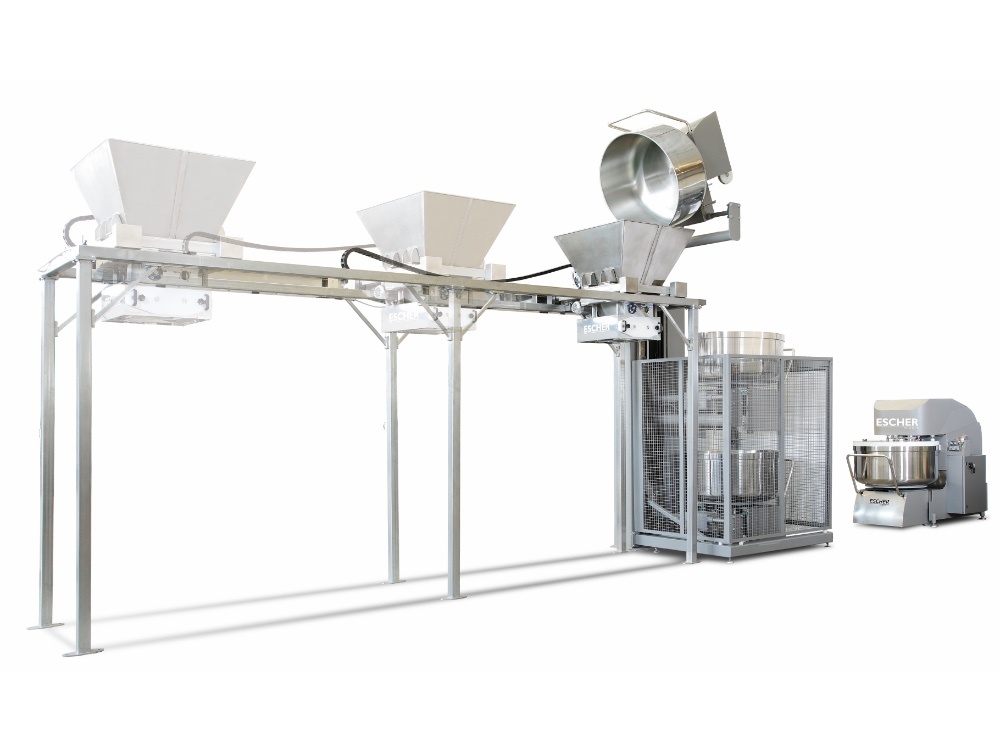 Dávkovací násypka na těsto Escher ESH