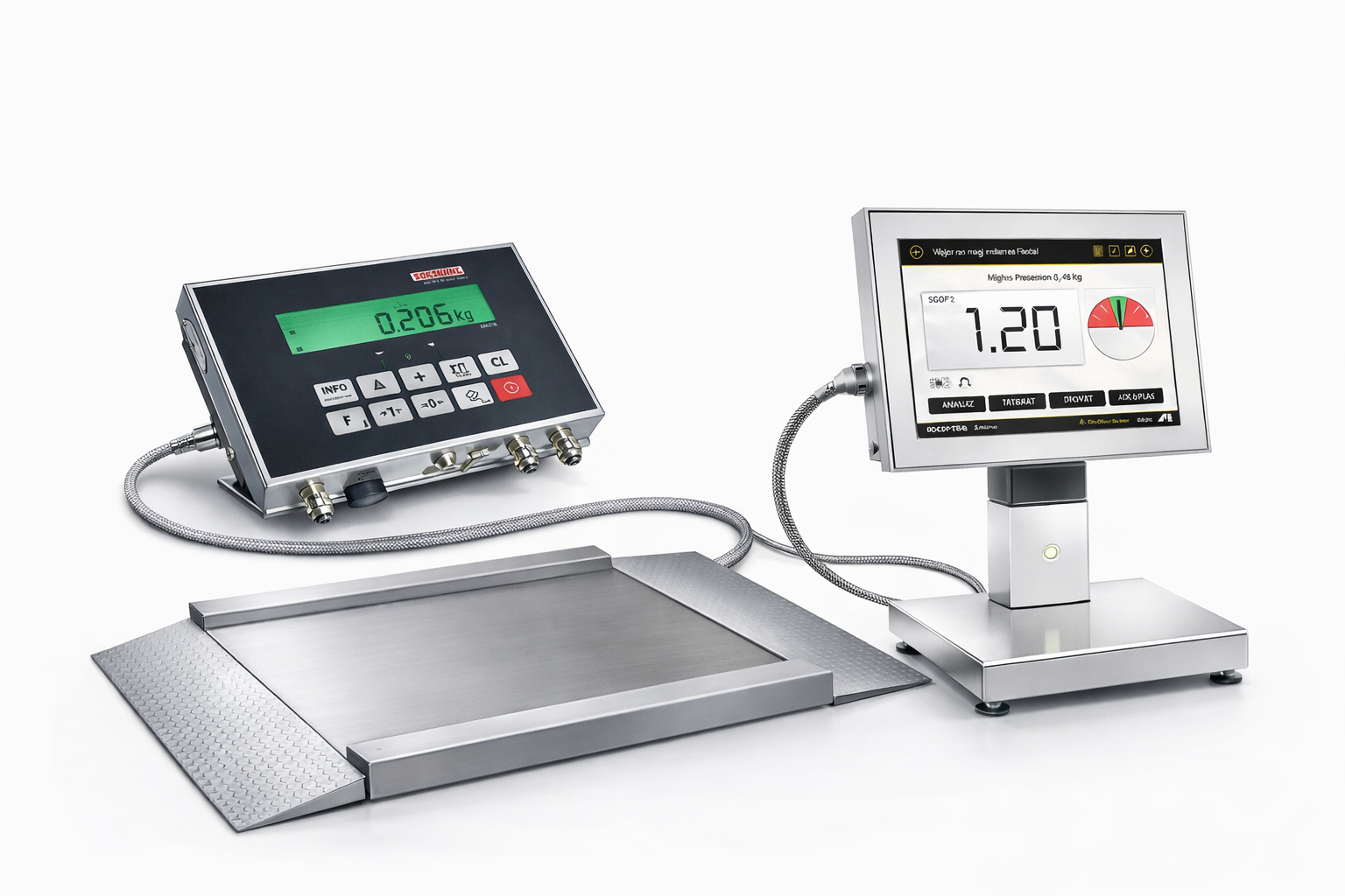 Receptová váha ARTOSoft s podlahovou vahou do 600 kg